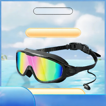 Waterproof Anti-Fog Large Frame Swimming Goggles