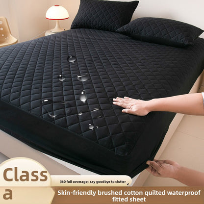 waterproof bed hat pillowcase three-piece set