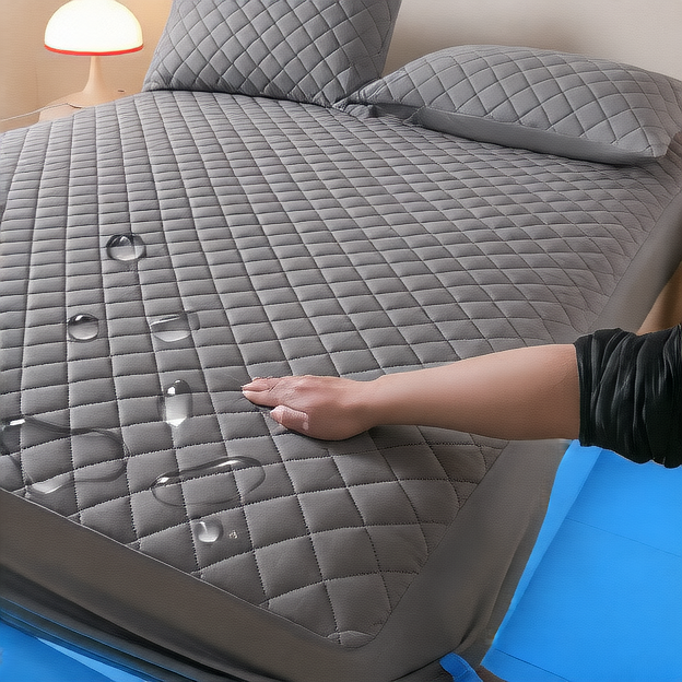 waterproof bed hat pillowcase three-piece set