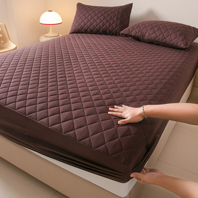 waterproof bed hat pillowcase three-piece set