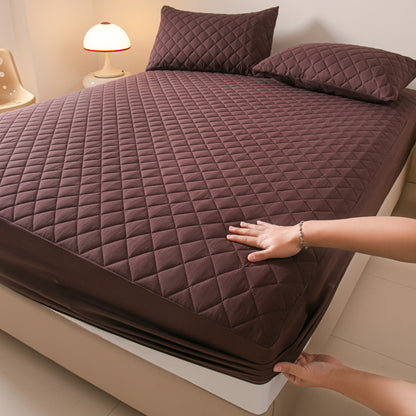 waterproof bed hat pillowcase three-piece set