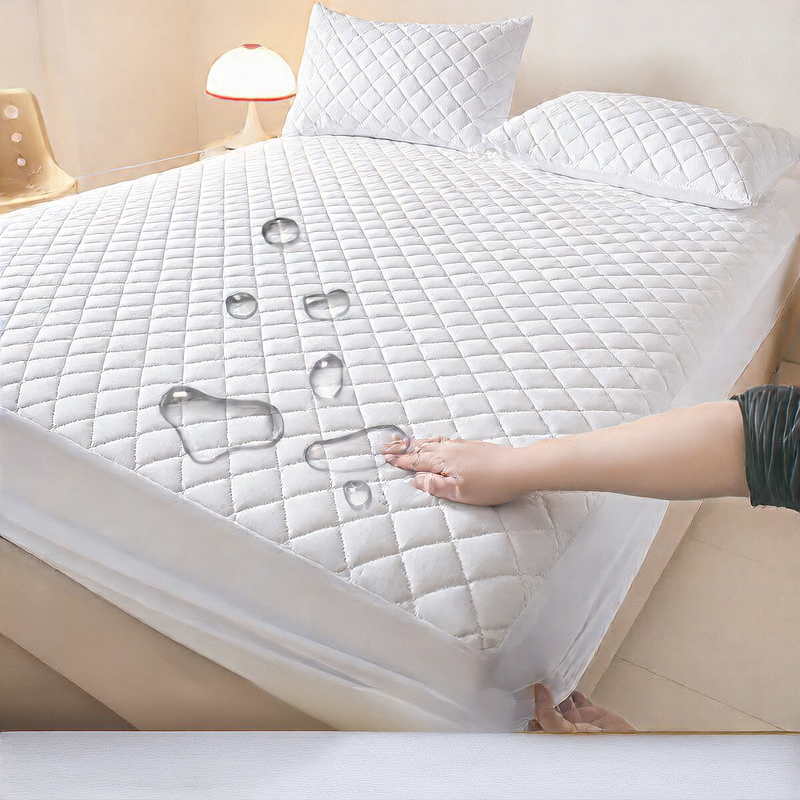waterproof bed hat pillowcase three-piece set