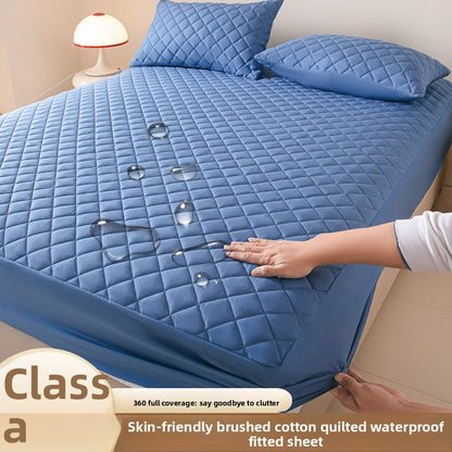 waterproof bed hat pillowcase three-piece set