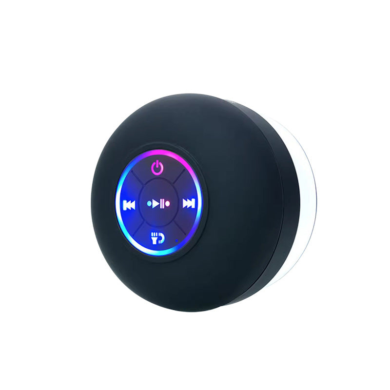 Waterproof Bluetooth Speaker with LED Light and Suction Cup