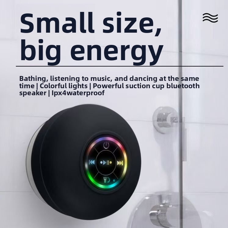 Waterproof Bluetooth Speaker with LED Light