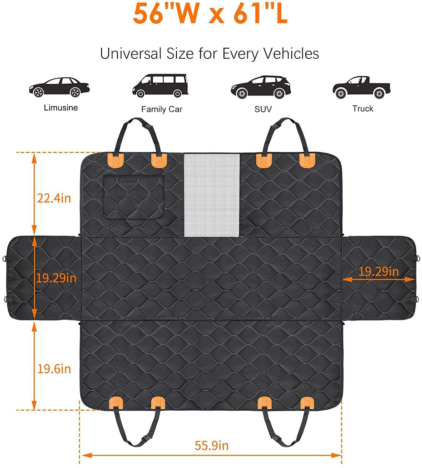 Waterproof Car Pet Seat Cushion with Oxford Cloth