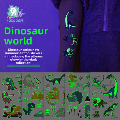 Waterproof cartoon dinosaur temporary tattoos