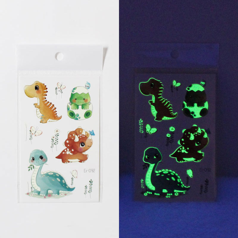 Waterproof cartoon dinosaur temporary tattoos