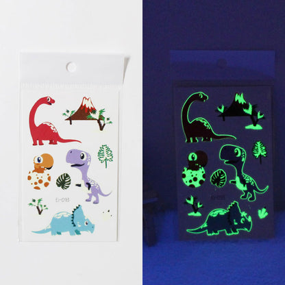 Waterproof cartoon dinosaur temporary tattoos