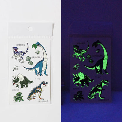 Waterproof cartoon dinosaur temporary tattoos