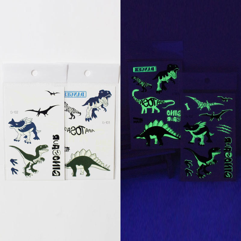 Waterproof cartoon dinosaur temporary tattoos
