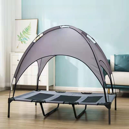 Waterproof covered tent dog bed