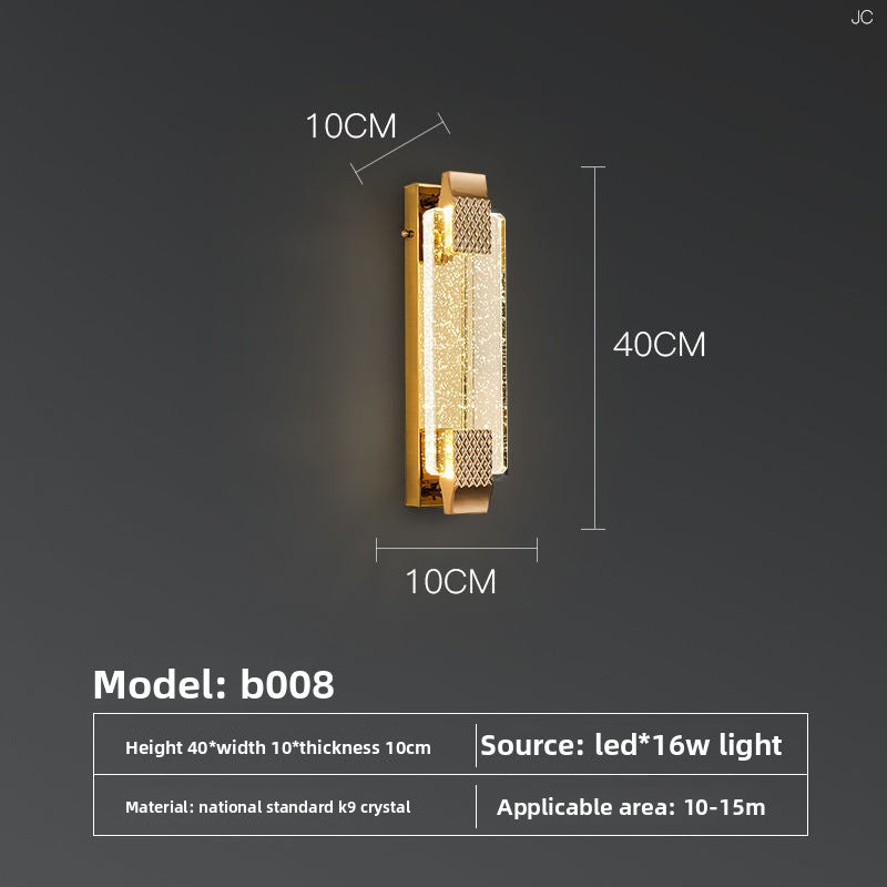 Waterproof Crystal LED Wall Light for Indoor Outdoor Use