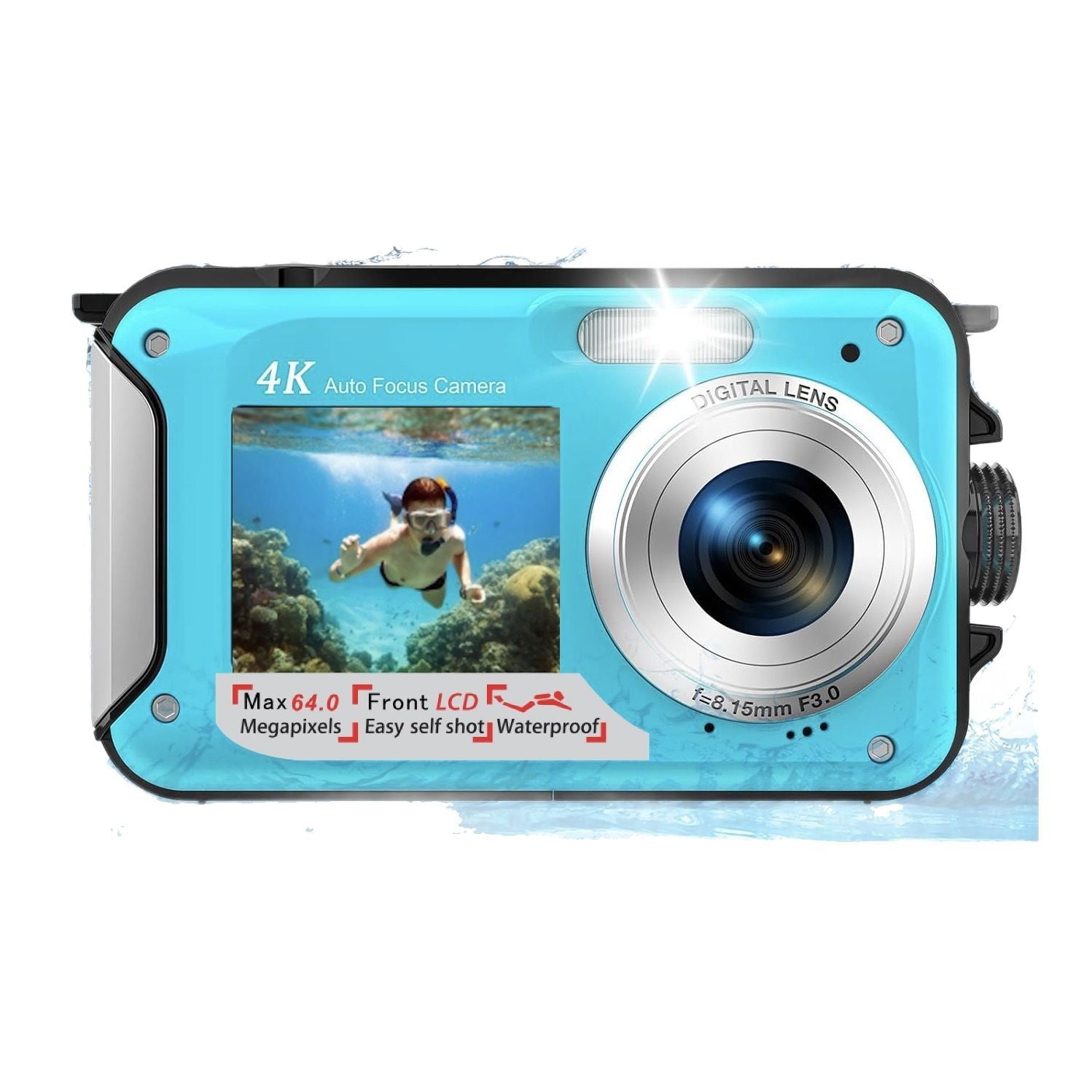 Waterproof Dual Screen Digital Camera
