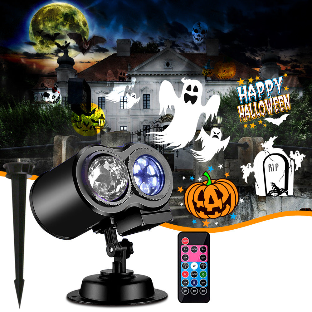 Waterproof dynamic snowflake pattern projection lamp