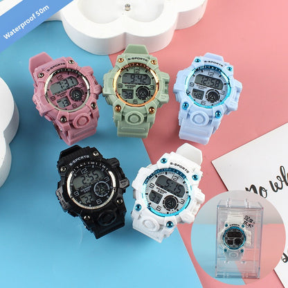 Waterproof electronic wristwatch