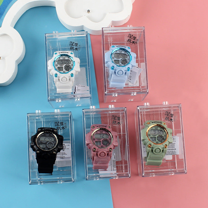 Waterproof electronic wristwatch