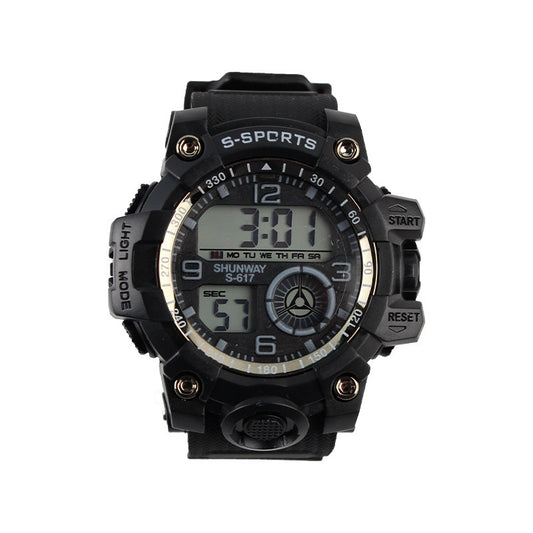 Waterproof electronic wristwatch