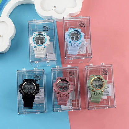 Waterproof electronic wristwatch