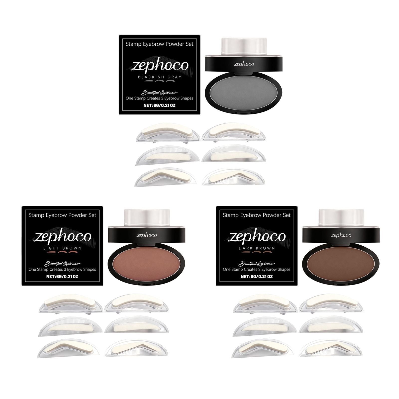 Waterproof Eyebrow Powder Stamp Set