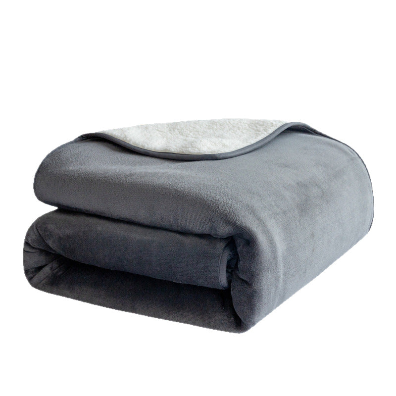 Waterproof Flannel Pet Blanket with Soft Lamb Velvet