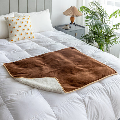 Waterproof Flannel Pet Blanket with Soft Lamb Velvet