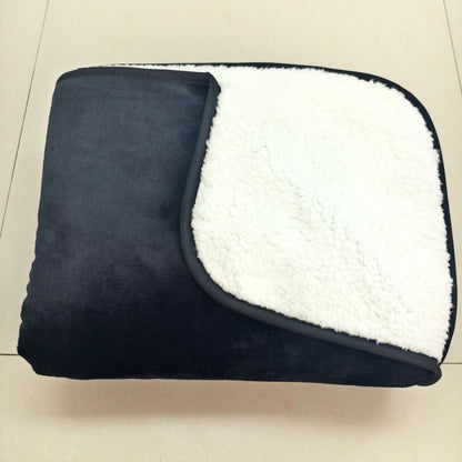 Waterproof Flannel Pet Blanket with Soft Lamb Velvet