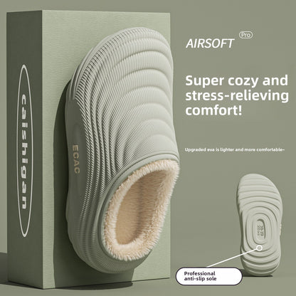 Waterproof Fleece-Lined Winter Slippers