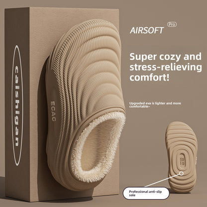 Waterproof Fleece-Lined Winter Slippers
