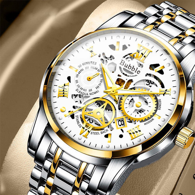 Waterproof Hollow Men's Watch