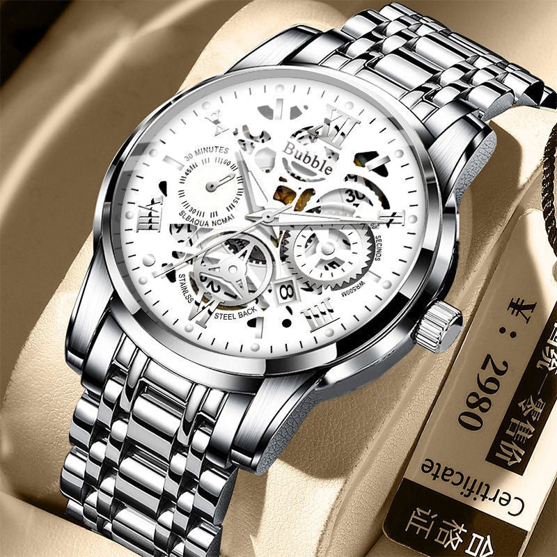 Waterproof Hollow Men's Watch