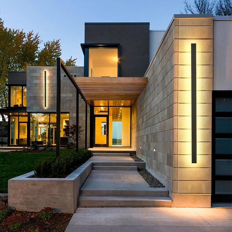 Waterproof Linear LED Wall Light with Stepless Dimming