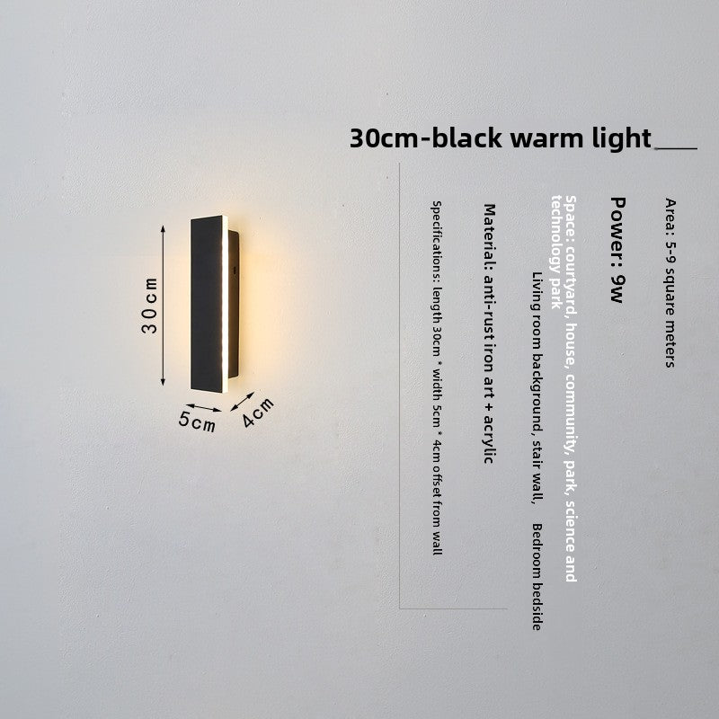 Waterproof Linear LED Wall Light with Stepless Dimming