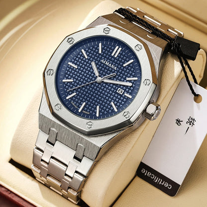 Waterproof luminous men's watch