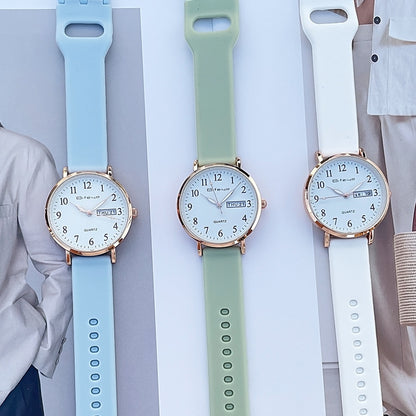 Waterproof luminous silent electronic watch