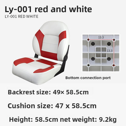 Waterproof Marine Boat Seat with Foldable Design