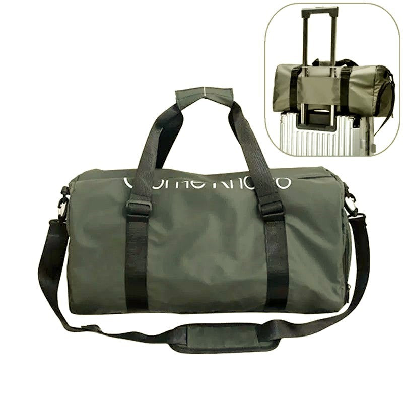 Waterproof Men's Bag Trolley Case Portable Packaging Clothes Gym Bag Dry and Wet Separation Sports Luxury Sports Backpack
