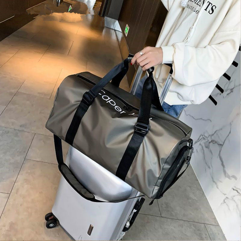 Waterproof Men's Bag Trolley Case Portable Packaging Clothes Gym Bag Dry and Wet Separation Sports Luxury Sports Backpack
