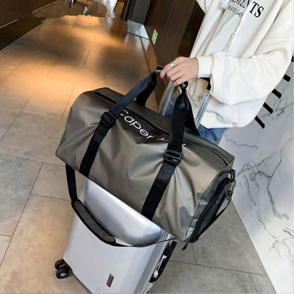 Waterproof Men's Bag Trolley Case Portable Packaging Clothes Gym Bag Dry and Wet Separation Sports Luxury Sports Backpack