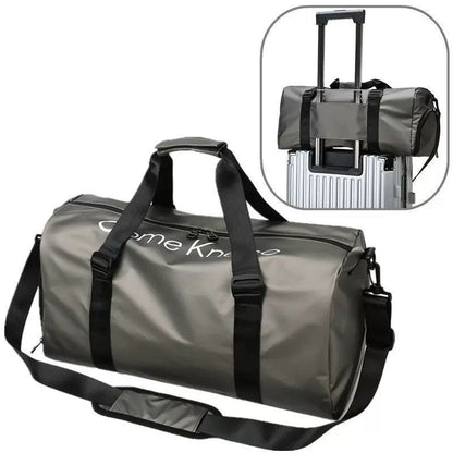 Waterproof Men's Bag Trolley Case Portable Packaging Clothes Gym Bag Dry and Wet Separation Sports Luxury Sports Backpack