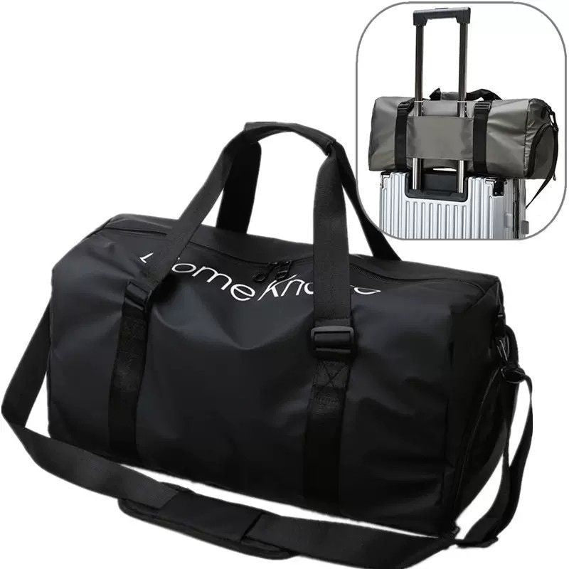 Waterproof Men's Bag Trolley Case Portable Packaging Clothes Gym Bag Dry and Wet Separation Sports Luxury Sports Backpack