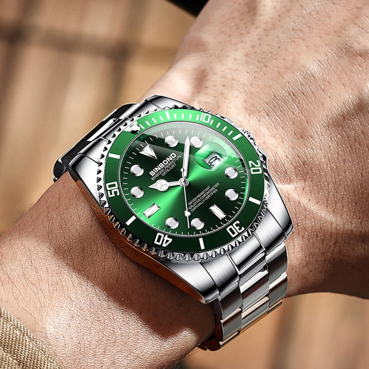 Waterproof men's watch