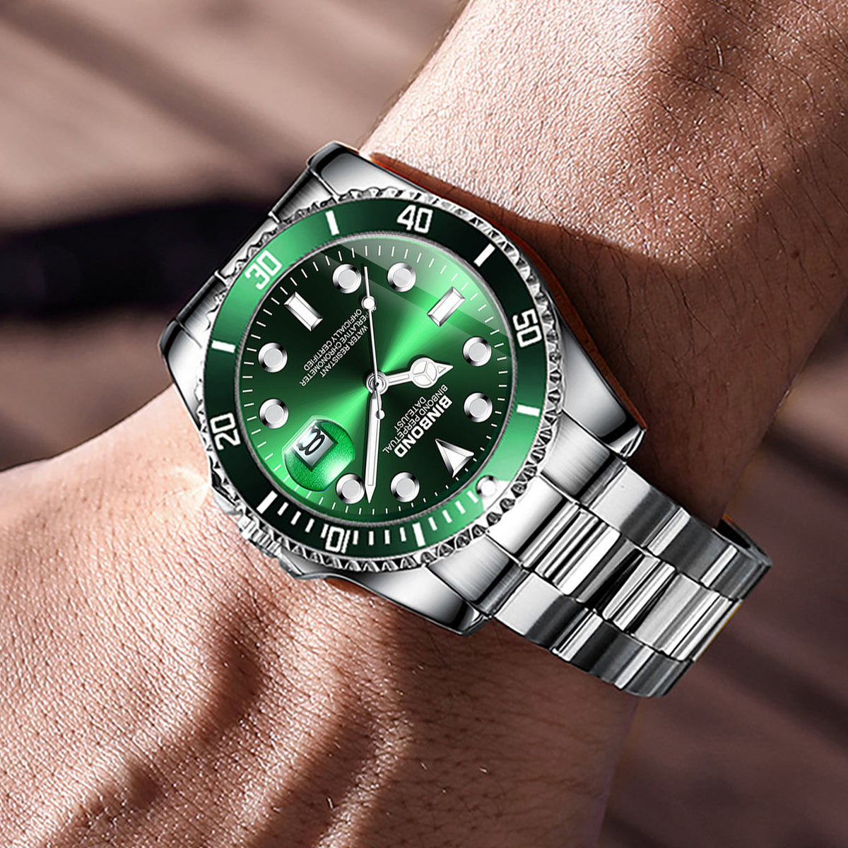 Waterproof men's watch