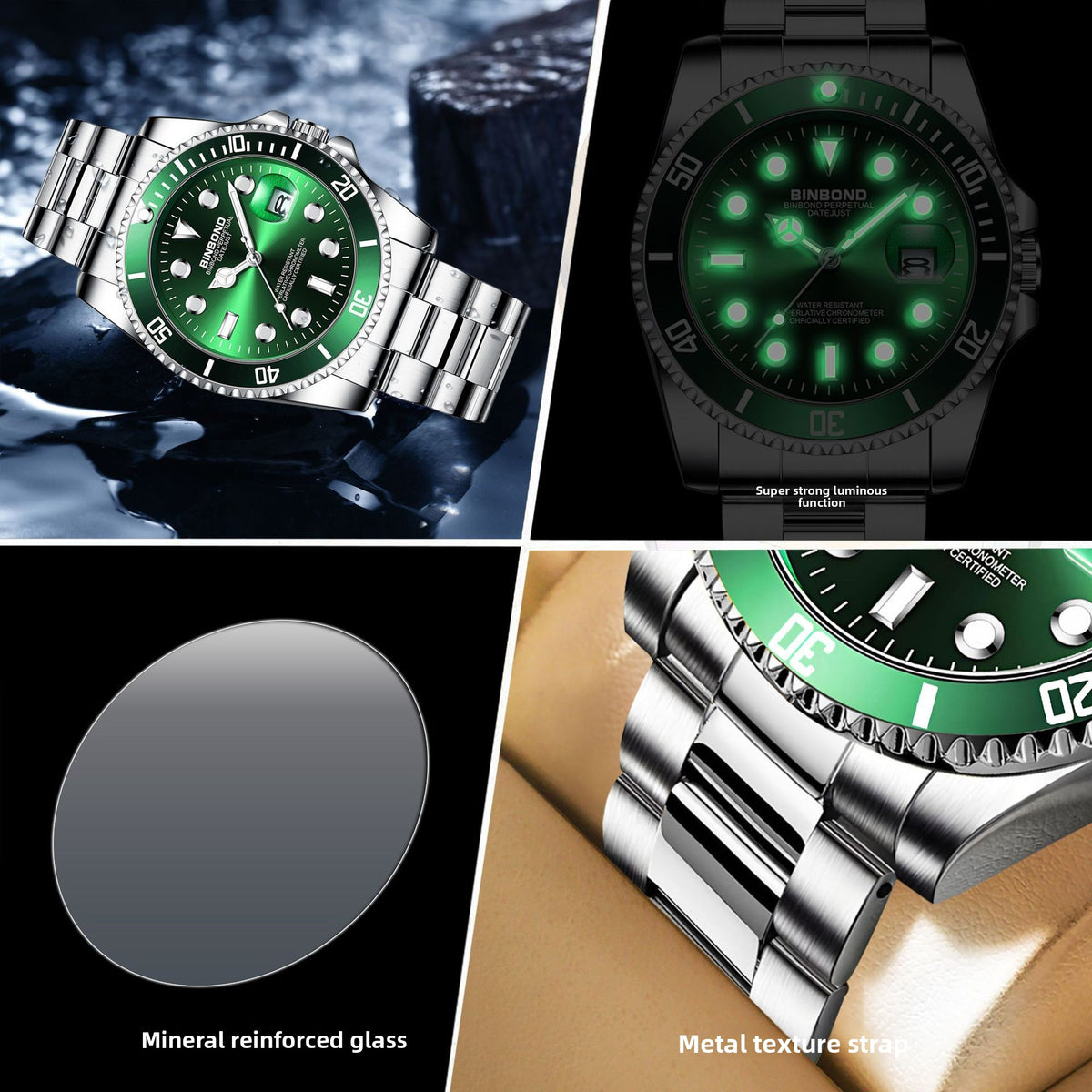 Waterproof men's watch