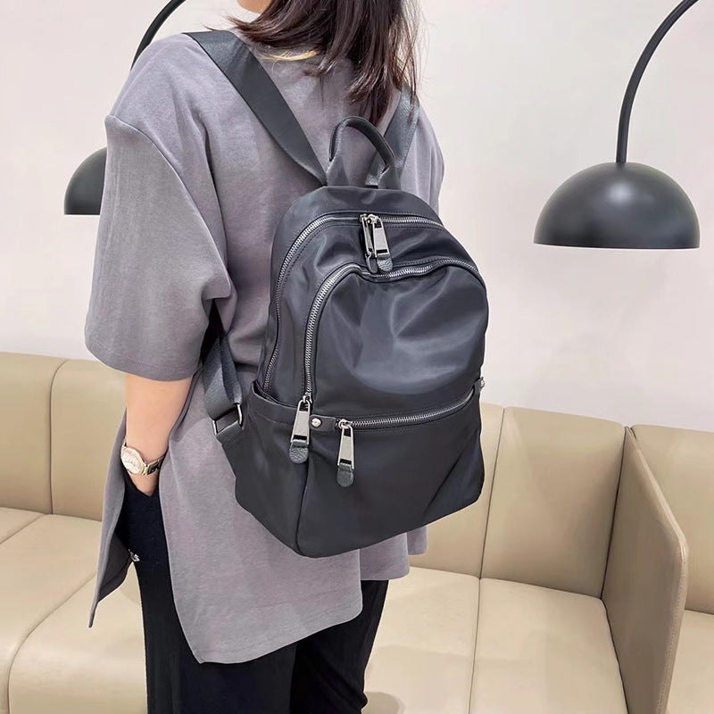 Waterproof Nylon Backpack with Multiple Compartments