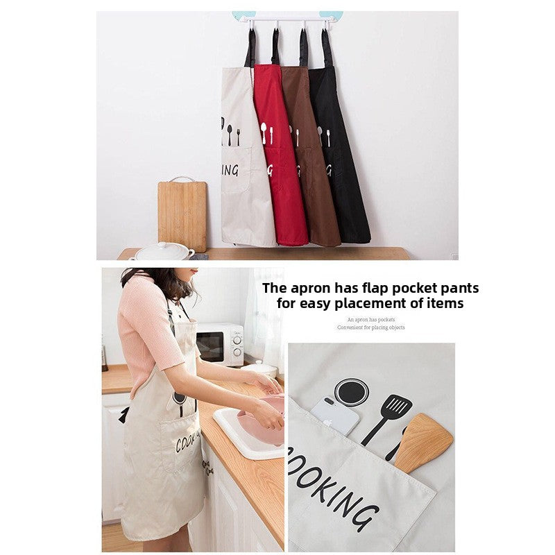 Waterproof oil-proof kitchen apron