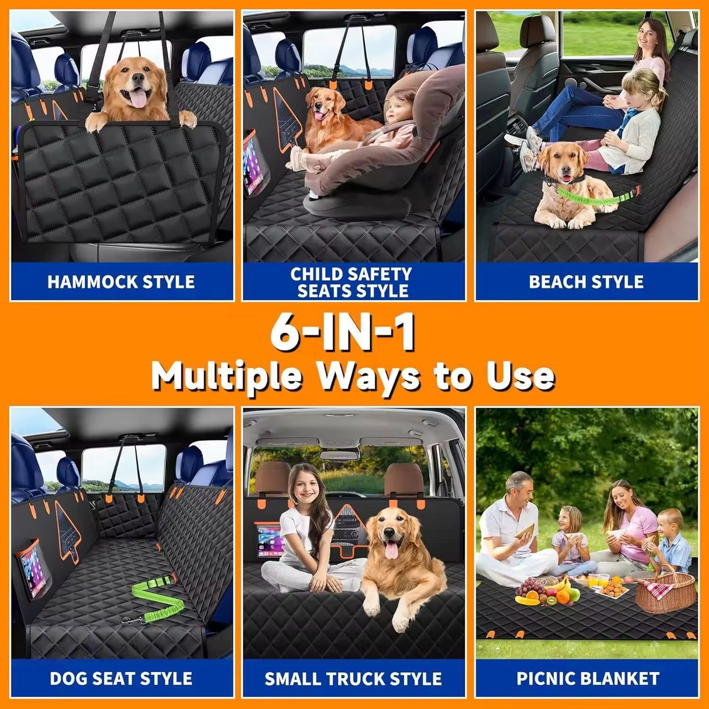 Waterproof Pet Car Mat for Vehicle Seats