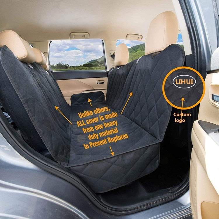 Waterproof Pet Car Seat Cover with Protective Bumper