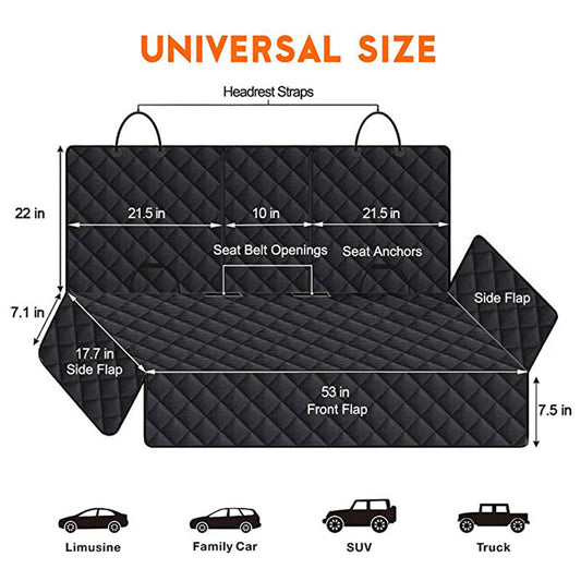 Waterproof Pet Car Seat Cushion