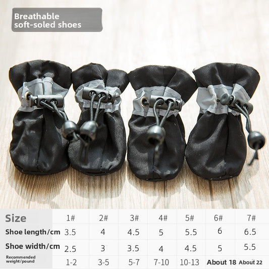 Waterproof pet shoes